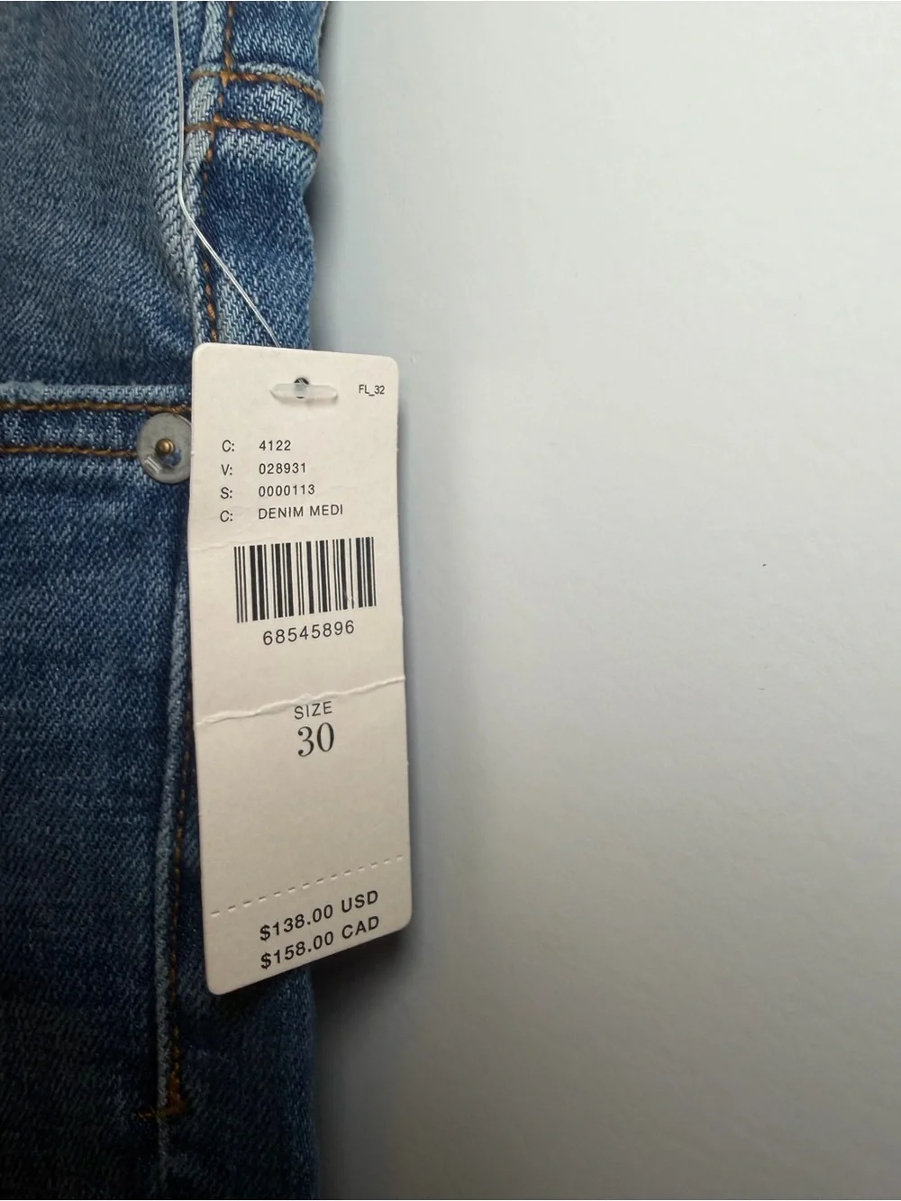 Pilcro Distressed Boyfriend Jeans in Blue Wash
